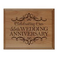 Easy wall mounting and hanging. SIZE: 8" long x 10” wide and 0.75” Thick - Made of recycled wood in the USA. Celebrate your special ANNIVERSARY day with your Husband, Wife, Girlfriend, Boyfriend, Lover with LifeSong Milestones Re-engineered Wood Wedding Anniversary Plaque. Get this gift as a keepsake to remember your special day. LifeSong Milestones has created the perfect Anniversary sign gift to remember the day you made the ultimate bond. Display a heartwarming quote with this exclusive handc