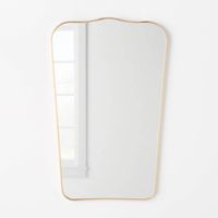 23" x 36" Metal Curved Top Mirror Gold - Threshold™ designed with Studio McGee