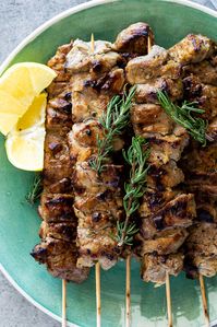 Greek pork souvlaki - Simply Delicious