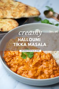 A twist on a popular vegetarian Indian recipe, this halloumi tikka masala blends delicious Indian flavours with the goodness and chewiness of halloumi. This veggie tikka masala is super easy to make with minimal ingredients, and you can have it on the table in 30 minutes.