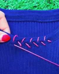 Best creative ideas about embroidery sewing and stitching. Mend your clothes using embroidery.