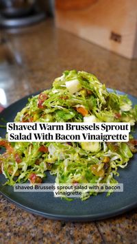 Warm Brussels Sprout Salad | Healthy Personal Chef | I am a huge salad lover, but only if it is hearty, packed with varying flavors, and tons of great textures. See tons of warm salads, brussels sprout salads, unique salad recipes, shaved salads, and healthy side dishes. Go to kellyscleankitchen.com for full recipe and details.