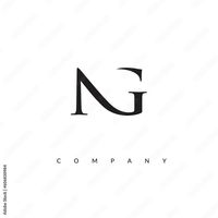 Initial NG Logo Design Vector Stock Vector | Adobe Stock