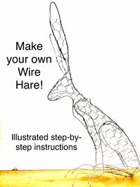 Make Your Own Gorgeous Wire Hare Sculpture!  This PDF download includes clear step-by-step instructions with over 20 helpful photos & images, plus a materials list - all of which are most probably already in your shed! These instructions are for a free-standing wire sculpture of a perky-eared hare, approx 35cm high, 18cm wide, and 12cm long.  There will be a link to download this PDF file in your purchase confirmation email from Etsy. I have been creating wire hare and bird sculptures for years,