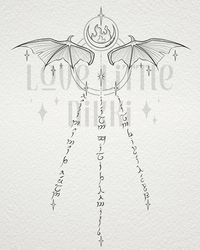 “You do not yield” 🦇 this is a take on Aelin’s back piece for Bianca! She wanted to include Illyrian wings in this piece and a few different sayings going down the spine, I wrote them in elvish since there’s no official Fae alphabet 📖🌙 #aelinashryvergalathynius #throneofglass #sarahjmaas