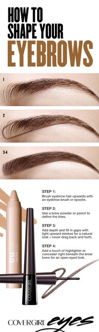 A bold eyebrow isn’t only on trend, it automatically helps you look more pulled together – and it’s easy to do! STEP 1: Brush eyebrow hair upwards with an eyebrow brush or spoolie. STEP 2: Use a brow powder or pencil to define the lines. STEP 3: Add depth and fill in gaps with light upward strokes for a natural look – never drag back and forth. STEP 4: Add a touch of highlighter or concealer right beneath the brow bone for an open-eyed look.