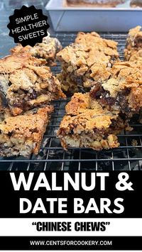 This super easy chewy date and walnut square recipe is a nutritional sweet treat. With oat flour and Medjool dates the sticky sweet bars get texture from the addition of the chopped walnuts. Enjoy with tall cool glass of milk for your next snack break!