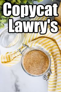 Homemade Lawry's Seasoned Salt ingredients so you can make this copycat version yourself! Save money and adjust to your liking.