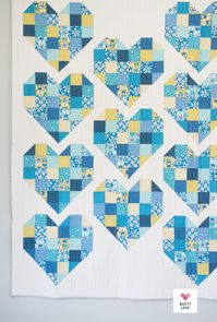 Scrappy Hearts Quilt Pattern - Quilty Love