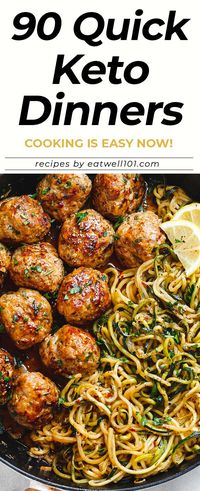 90 Easy keto dinner recipes that are perfect for you to implement the Keto diet #keto #ketogenic #recipes #Ketodiet #eatwell101 -