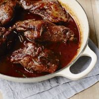 Rabbit Braised in Mirto Liqueur and Red Wine