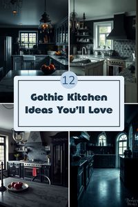 Are you ready to transform your kitchen into a stunning gothic masterpiece? Check out these 12 dreamy ideas and get inspired! From vintage-inspired fixtures to unique sink designs, discover how you can seamlessly mix the “old school” charm with modern functionalities. Picture elegant finishes complemented by lush plant life, creating a uniquely atmospheric space. Whether you're a big fan of deep colors or playful gothic accents, there's something here for everyone looking to create their perfect gothic kitchen retreat. Start your journey today!