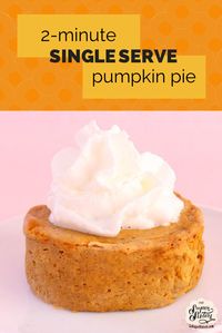 SO EASY! You probably have all of the ingredients already in your cupboard. :) Get the printable recipe card here: http://gosupersisters.com/single-serve-two-minute-pumpkin-pie-2/