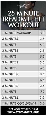 The 25 minute treadmill workout that will have your heart rate up, and burning calories in no time!