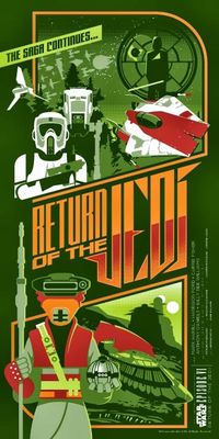 The Geeky Nerfherder: Cool Art: 'Return Of The Jedi' by Mark Daniels