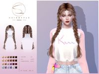 The Sims Resource - Double Braid HAIR 040224