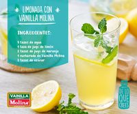 Si la #vida te da #limones, échale un chorrito de Vainilla Molina.   Revuelve todos los ingredientes y disfruta de una fresca #limonada.