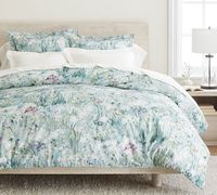 Giverny Fleur Organic Percale Duvet Cover | Pottery Barn