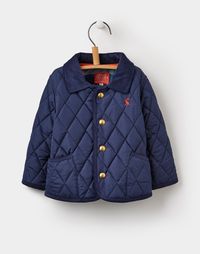 Perfect for Joshua when he starts walking to wear on all those family days out!   Milford French Navy Quilted Jacket | Joules UK