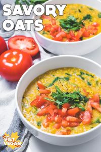 Vegan Savory Oats - The Viet Vegan