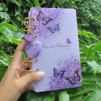 Waooo, miren lo hermosa que quedó esta libreta 💕🥹✨️ La temática fue de mariposas y color lila 💜 Tamaño mediano (la publicación fijada tiene todas las medidas de las libretas) Valor 25.00