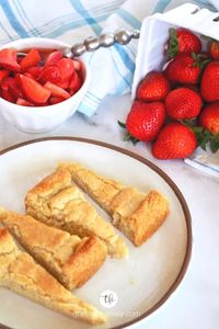 You are going to fall in love with this Old-Fashioned Strawberry Shortcake recipe. A cross between a cake and a cookie; buttery, rich, nutty; this will become your new favorite homemade shortcake recipe. Who loves using fruit in desserts, me too! Try these reader favorites: Best Banana Bread, Best Strawberry Rhubarb Crumb Bars, Apple Crumb Cake and Blueberry Crumble Cake. Goodbye dry, crumbly, tasteless shortcake biscuits or store bought sponge cake; hello, rich, buttery, old-fa…