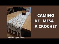 CAMINO DE MESA CROCHET///RAPIDO /// FACIL///MODERNO///RUSTICO///PASO A PASO. - YouTube