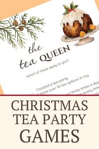 Printable Christmas Tea Party Games