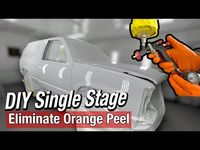 How to Paint Single Stage without Orange Peel - YouTube