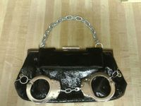 Handcuff purse with heavy duty chain made by my honey