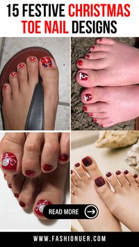 Complete your holiday look with Christmas toe nail designs that shine with creativity. These festive pedicure ideas feature glitter and bold patterns. Try holiday-themed toe nails inspired by snowflakes and Santa motifs. These glitter toe nails for Christmas are perfect for winter events. Step into the season with stylish winter pedicure trends!