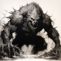 Grendel rises from the swamps