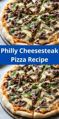 Searching for new dinner ideas? This Philly cheesesteak pizza recipe is perfect! Great for steak dinner ideas, pizza casseroles, and pizza dinners ideas for a unique twist on your usual meals.