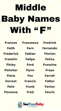 Looking for the perfect middle name for your little one? Discover a collection of elegant, strong, and uncommon middle names beginning with 'F' for your baby boy or girl. Find inspiration and choose the perfect fit for your child's unique personality!