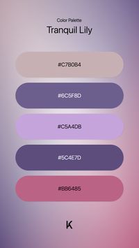 Beige · Blue · Cinnamon · Claret · Color · Color Palette · Lilac · Palette · Red · Violet · Tranquil Lily · Spring · Color Palette