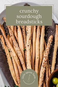 Crunchy Sourdough Breadsticks