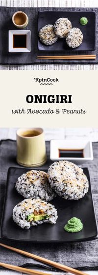 Onigiri with Avocado & Peanuts