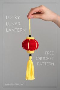 Lucky Lunar Lantern · Free Chinese New Year Crochet Pattern - Sweet Softies | Amigurumi and Crochet