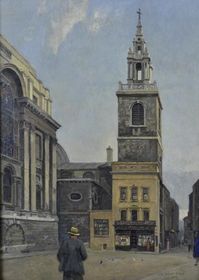 Rex Vicat Cole, 1930s oil on panel of St Stephen Walbrook, London Sarah Colegrave (Feed generated with FetchRSS)