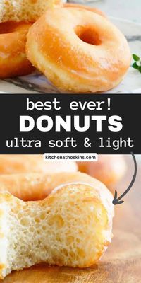 Homemade Donuts recipe is mega popular! Ultra soft, light, airy and they are sinfully addictive. It's as light as biting into a cloud.