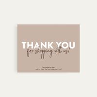 Looking for an easy way to show your appreciation to your customers? Check out our thank you cards! Simply download your files instantly and print from home on thick card stock for the best results. We offer a variety of file types, so just send us a message if you need a different format. Please note that colors may vary slightly in print from on-screen due to monitor calibrations. However, our high-resolution files are optimized for print and will look great no matter what printer or paper you use. Remember that this design is for personal use only - commercial use, distribution, or reselling is prohibited. Don't forget to print a test page first to ensure you're happy with the final product. Order now and start thanking your customers today!   🖤 Instantly download your files and print