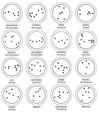 constellations for pinhole planetariums at the Marketplace  @ Amy Parker