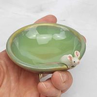 "This listing is for one custom very small ceramic bowl with the animal and glaze of your choice. Similar in size and shape to the mouse bowls seen in the photos. This bowl would be an appropriate size for a ring dish, your keys or small change, soy sauce or a small scoop of gelato. If you would like a larger bowl, or drinkware, please look at my other custom pottery listings. I will make the animal of your choice on the rim on the inside facing out. It can be a pet or nearly any animal. However