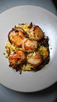 Butternut Squash Risotto with Scallops — Sistersnacking