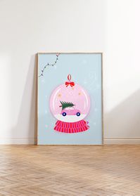 HO HO HO 🖤 Add a colorful touch to your room during the winter season with this pink bright Christmas themed art. Painted with watercolors and gouache. Pink snow globe with sparkles will bring joy, holiday spirit and lighten your space with a festive mood. Perfect as a last-minute decoration, as you can instantly print it at home and put it up today.  🖤INSTANT DIGITAL DOWNLOAD🖤 no physical product will be shipped 🖤WHAT WILL YOU GET🖤 Your purchase includes 4 high-resolution 300-dpi JPG files in the following sizes: * US Poster (20 x 30 Inch / 50x76 cm) * EU Poster DIN A1 (594 x 841 mm) * 3:4 Poster (18 x 24 Inch / 45x60 cm) * 1:1 Quare (25x25 Inch) All sizes are large format in good resolution, you can scale it smaller to the following sizes:  > ISO (International Standart Size) for pr