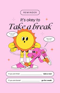 inspiring | uplifting | quotes | happy | poster | college dorm wall decor art | pink | cartoon | graphics | sunny | reminders