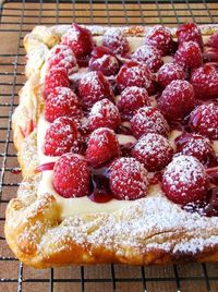 Rustic Raspberry Lemon Cheesecake Tart ~ The combination of flaky crust creamy filling and fresh fruit makes this dessert irresistible! @Melissa Squires Squires Reyes