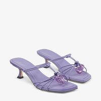 Jemma Mule 50 | Tanzanite Nappa Leather Sandals | JIMMY CHOO