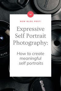 Would you love to express yourself through self portrait photography? Then read my new blog post where I explain what expressive self portrait photography is and why taking self portraits is great for your photography skills and creative output. I also share four strategies to develop ideas for expressive self portrait shoots. #selfportraiture #photographytips #phototips #photoblog #photoadvice