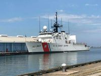 The U.S. Coast Guard Cutter Escanaba is in Cleveland! It’s not too often you see a 270’ on the Great Lakes. #USCG #Escanaba